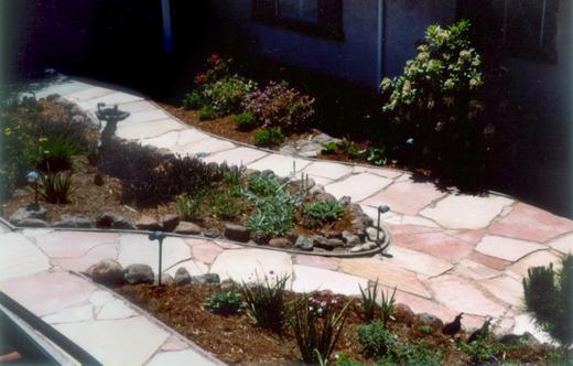 Sloping Flagstone Walks
